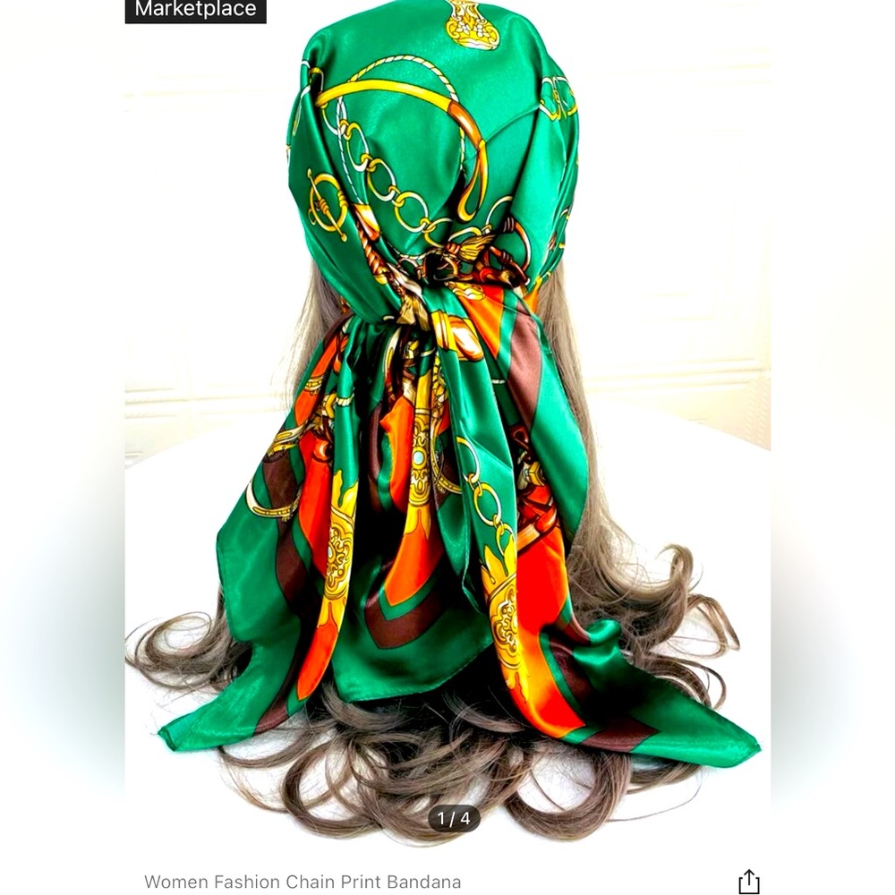 Satin Bandana for Hair fashion